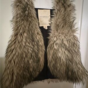 Denim & Supply Ralph Lauren Faux Fur Vest in Brown